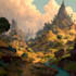 illustrate environments, landscapes, board game, concept art
