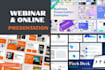 create online course slides webinar presentation webinar slides pitch deck PPT