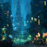 create detailed futuristic cityscape art