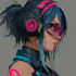design anime character , cyberpunk character