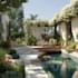 create backyard landscape design rendering