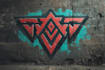 design awesome logo on graffiti