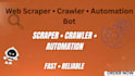 build a custom web scraper, crawler, or automation bot