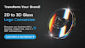 create a 3d logo rotating loop animation