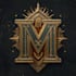 make fantasy medieval monogram or badge logo