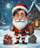 make a group christmas caricature, happy new year caricature