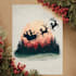 design unique and festive christmas card art