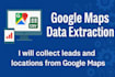 scrape google map and automated data extraction