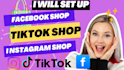 set up tik tok shop and instagram shop for dropshipping