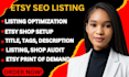 optimize your etsy shop for more traffic and sales