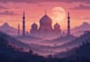 make muslim flat illustration and islamic graphic