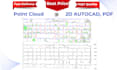 convert point cloud to 2d cad plans, elevations, sections