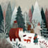 design christmas illustrations and holiday  card design