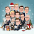 draw a professional christmas caricatures art