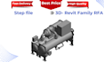 convert step , stp file to revit family rfa