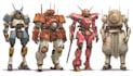 illustrate anime mechanical mecha