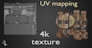 create a game ready 3d sci fi model with pbr textures