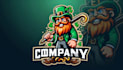 design st patrick day leprechaun mascot logo in 12 hours