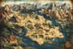 hand draw a fantasy map with digital