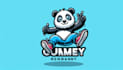 make your breakdancing panda character mascot logo in one day