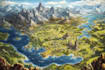 draw a custom map for fantasy