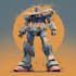 design custom futuristic mecha robot artwork