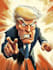 create a political cartoon art