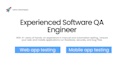 do website testing, software testing, QA testing and website review