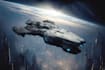 design a sci fi spaceship model