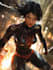 illustrate a superhero comic and marvel character