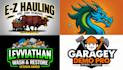 design junk removal and pressure washing logo