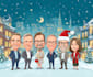 draw christmas cartoon caricature