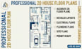create professional 2d house floor plans and architectural blueprints