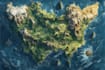 create a high quality fantasy map