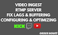 optimize video ingest, rtmp server, and live streaming infrastructure