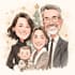 desing a stunning christmas cartoon caricatures