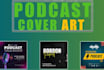 custom podcast logo design for all streaming platforms