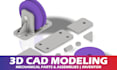 create 3d cad models for mechanical parts and assemblies in inventor