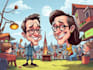 draw artistic cartoon caricatures