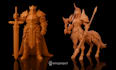 sculpt 3d character modeling for toys, dnd miniatures for 3d print and rendering