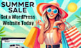 create a wordpress website for you