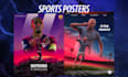 design custom sports poster for print or digital