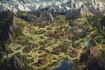 do a fantasy map illustration