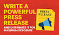 write a professional press release and distribute it to top media outlets