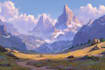 draw  fantasy landscape illustrations