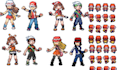 create pixel art sprite, game sprite sheet, pixel art character sprite animation
