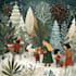 draw a beautiful illustrated christmas card