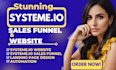 build systeme io sales funnel, systeme io website, systeme io landing page