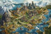 fantasy map design map illustration fantasy map