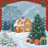 create a beautiful illustrated christmas card